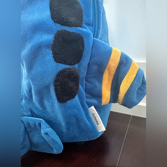 Popatu Blue Airplane Plush Trolley Backpack - Picture 3 of 8